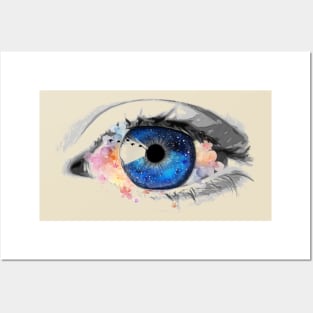 Colorful Eye Painting Posters and Art